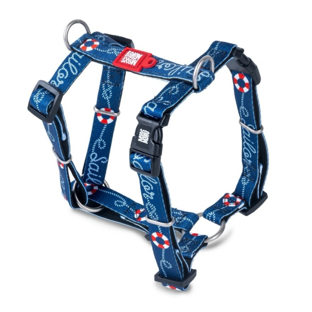 Max and Molly L Sailor Dog H-Harness